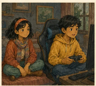 Minh họa Scene 3 — Upstairs