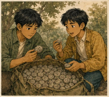 Minh họa 3. Những viên đá